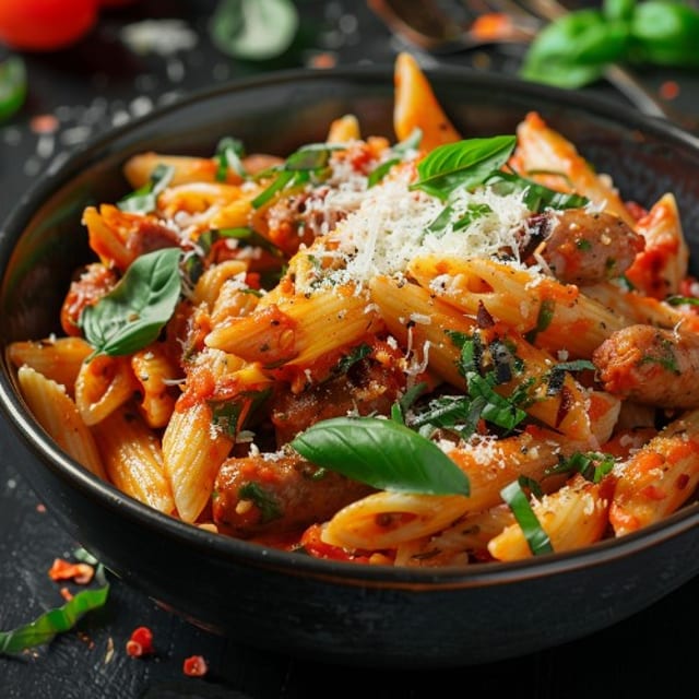 Penne with Tomato Sauce Small.